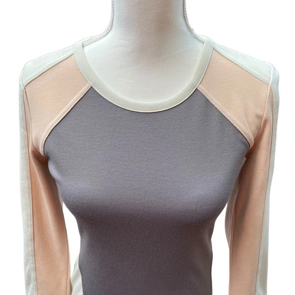 Silence + Noise (Urban Outfitters) Long Sleeve Color Block Body Con Dress - Picture 2 of 10